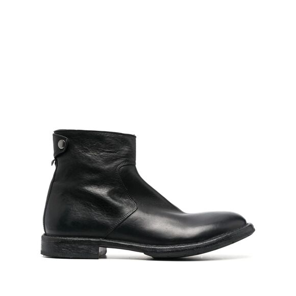 Moma Tronchetto Uomo Vitello Black smooth-grain leather boots Size EU 46 US 13 - Picture 1 of 5